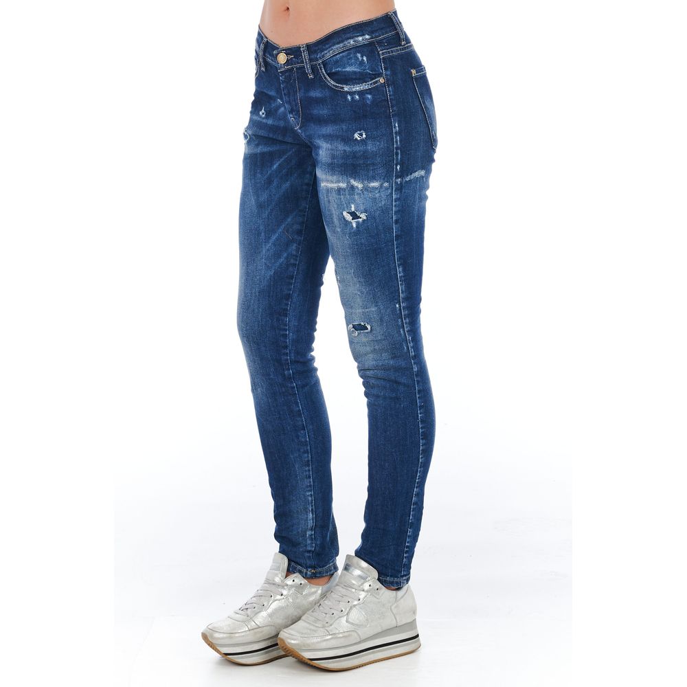 Vaqueros y pantalón de algodón azul