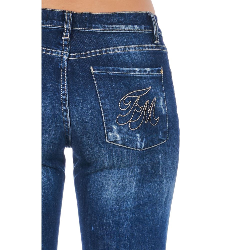 Vaqueros y pantalón de algodón azul
