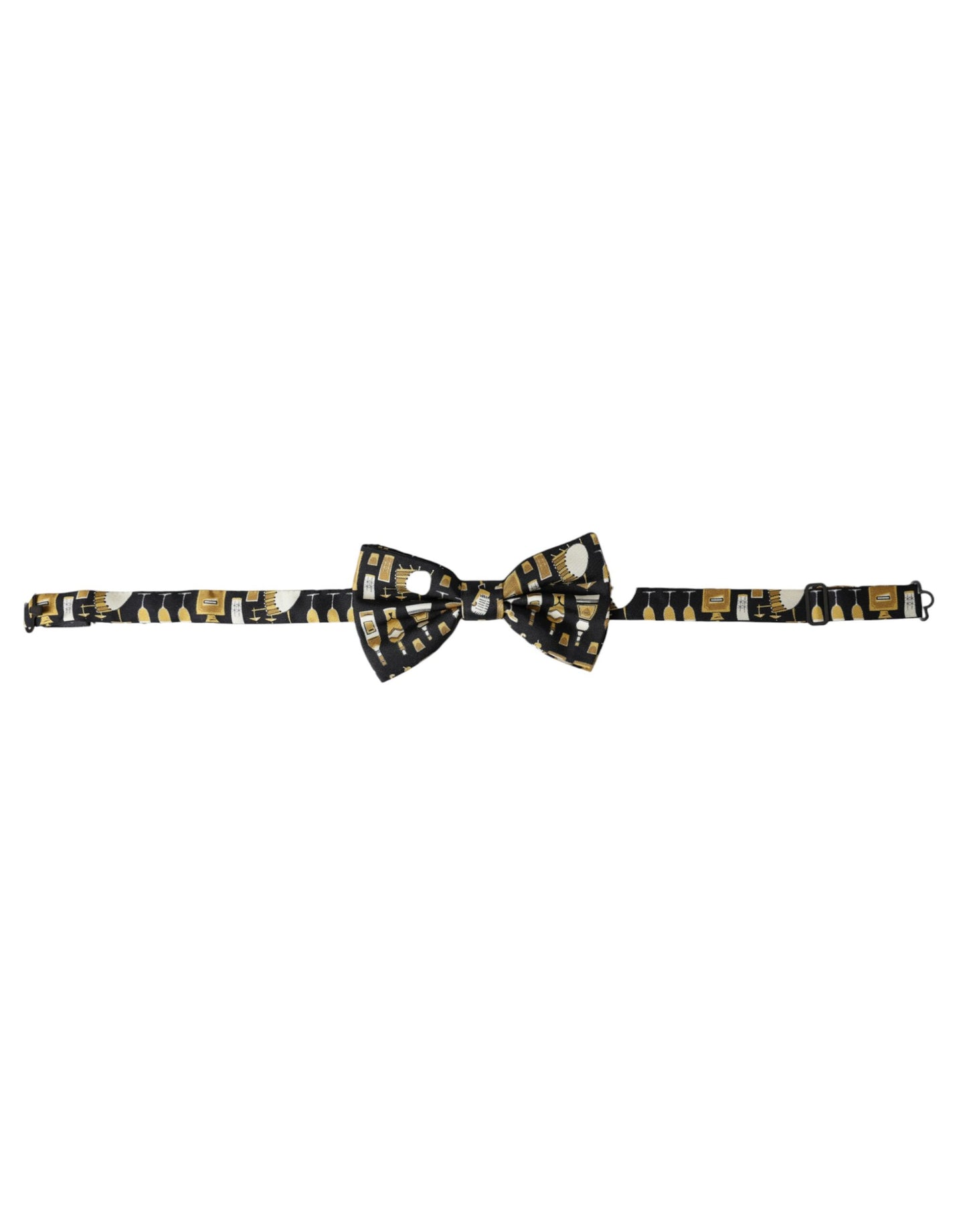 Dolce & Gabbana – Schwarze Cocktail-Fliege aus Seide mit verstellbarem Hals für Herren
