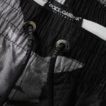 Dolce & Gabbana Mehrfarbige Camouflage DG Logo Strandmode Shorts Bademode