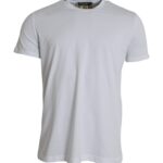 Dolce & Gabbana – Weißes, kurzärmliges Rundhals-T-Shirt aus Baumwolle