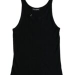 Dolce & Gabbana Schwarzes Tanktop ärmelloses Unterwäsche-T-Shirt für Männer
