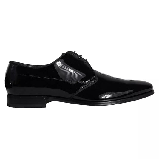 Dolce & Gabbana – Derby-Schuhe aus schwarzem Kalbsleder für Herren