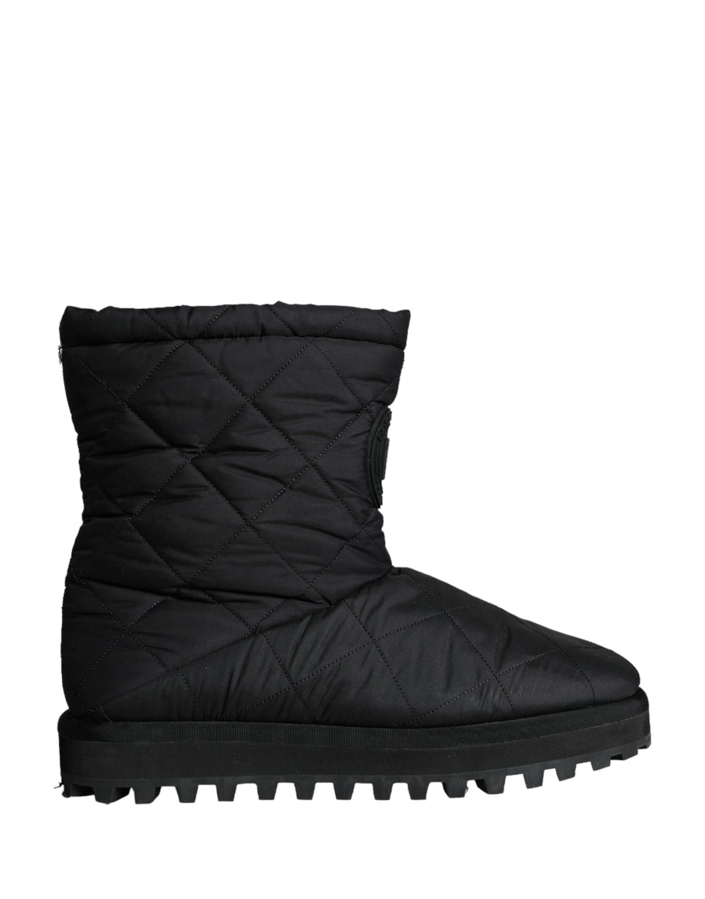Dolce & Gabbana - Schwarze, gepolsterte Nylonstiefel mit halbhohem Schaft - Herrenstiefel