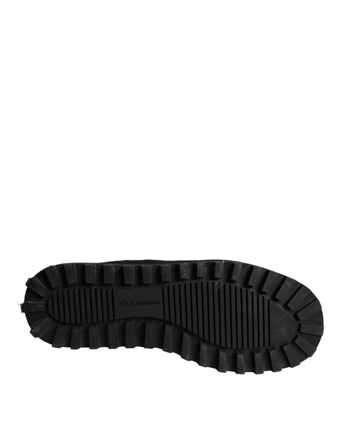 Dolce & Gabbana - Schwarze, gepolsterte Nylonstiefel mit halbhohem Schaft - Herrenstiefel