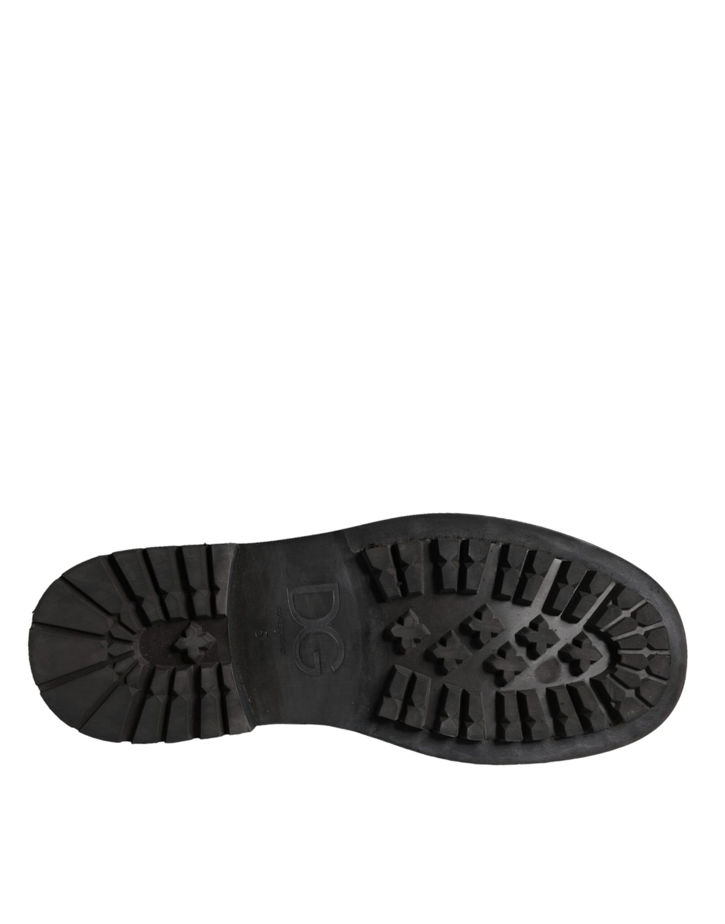 Dolce & Gabbana – Schwarze, halbhohe Schnürstiefeletten Herren Schuhe