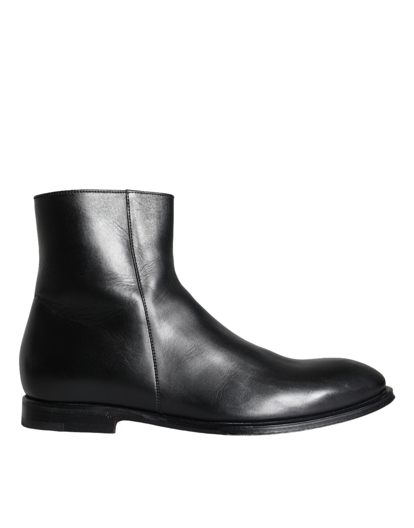 Dolce & Gabbana Stiefeletten aus schwarzem Kalbsleder für Herren