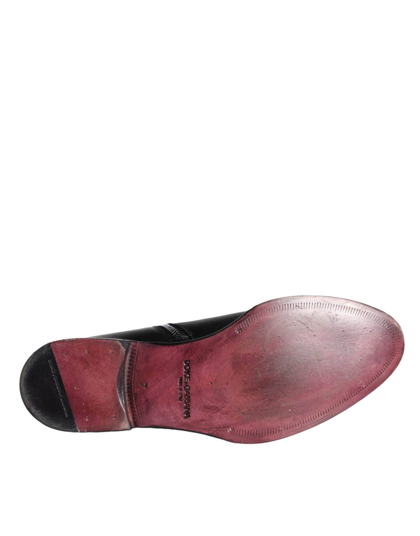 Dolce & Gabbana Stiefeletten aus schwarzem Kalbsleder für Herren