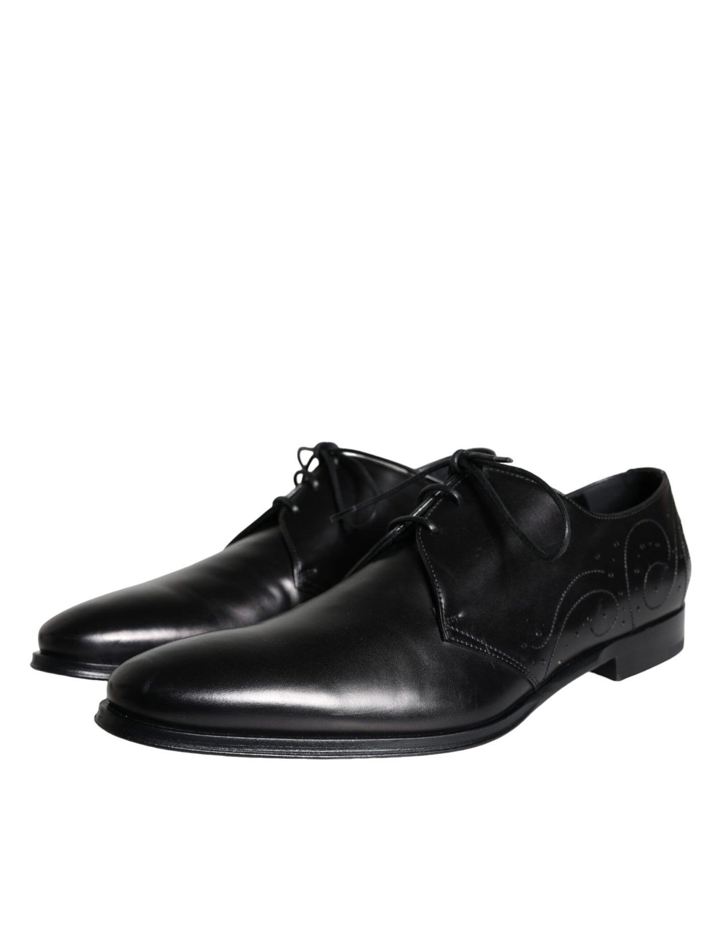 Dolce & Gabbana – Derby-Schuhe für Herren aus schwarzem Kalbsleder