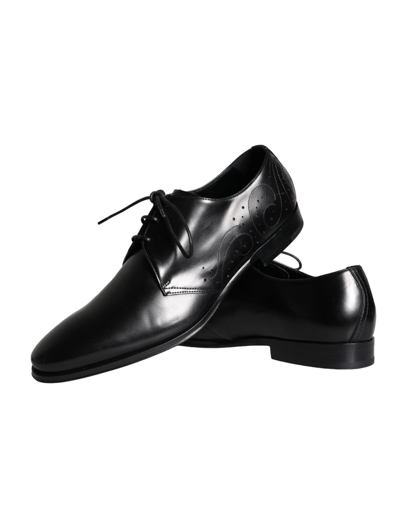 Dolce & Gabbana – Derby-Schuhe für Herren aus schwarzem Kalbsleder