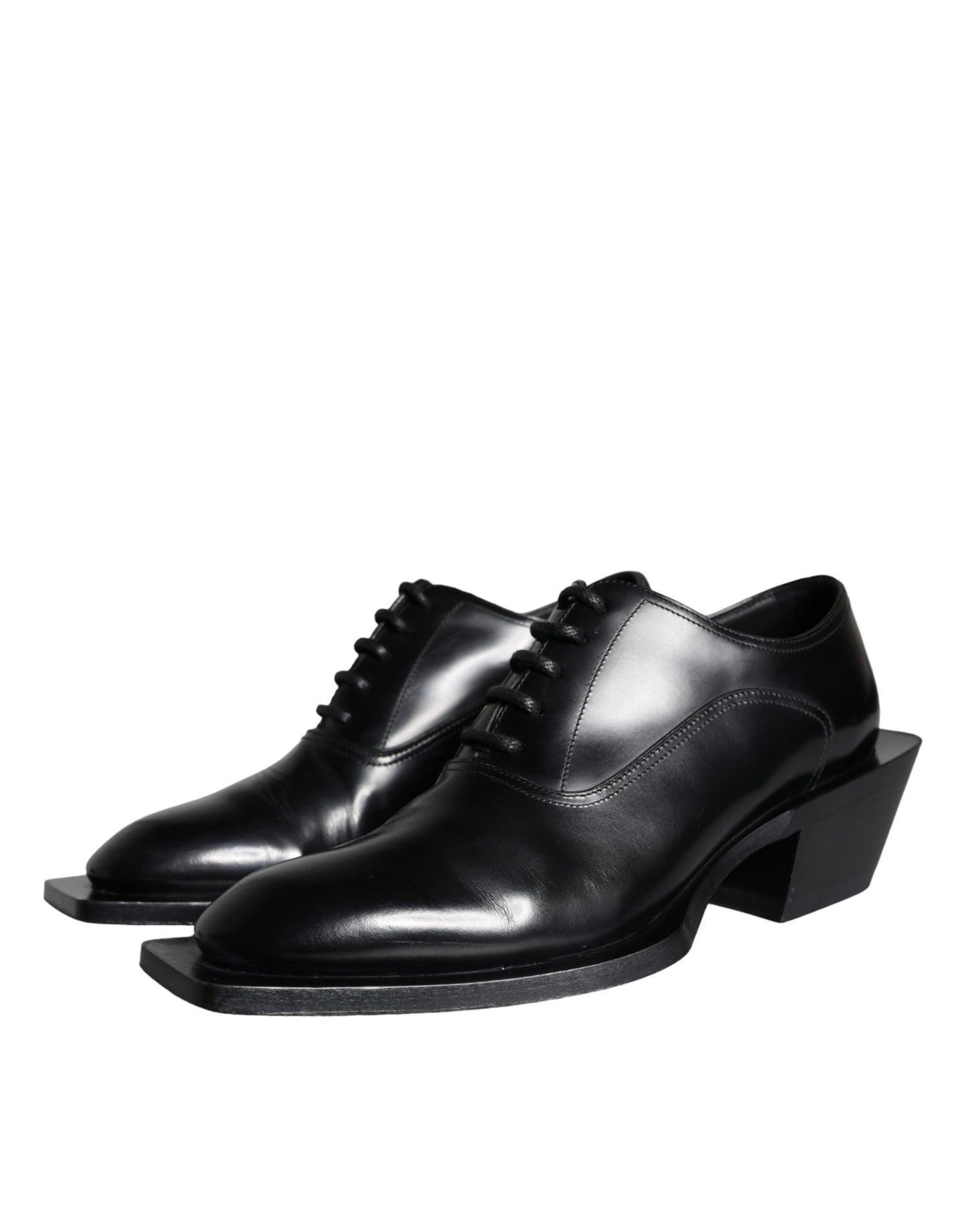 Dolce & Gabbana – Derby-Schuhe aus schwarzem Kalbsleder für Herren