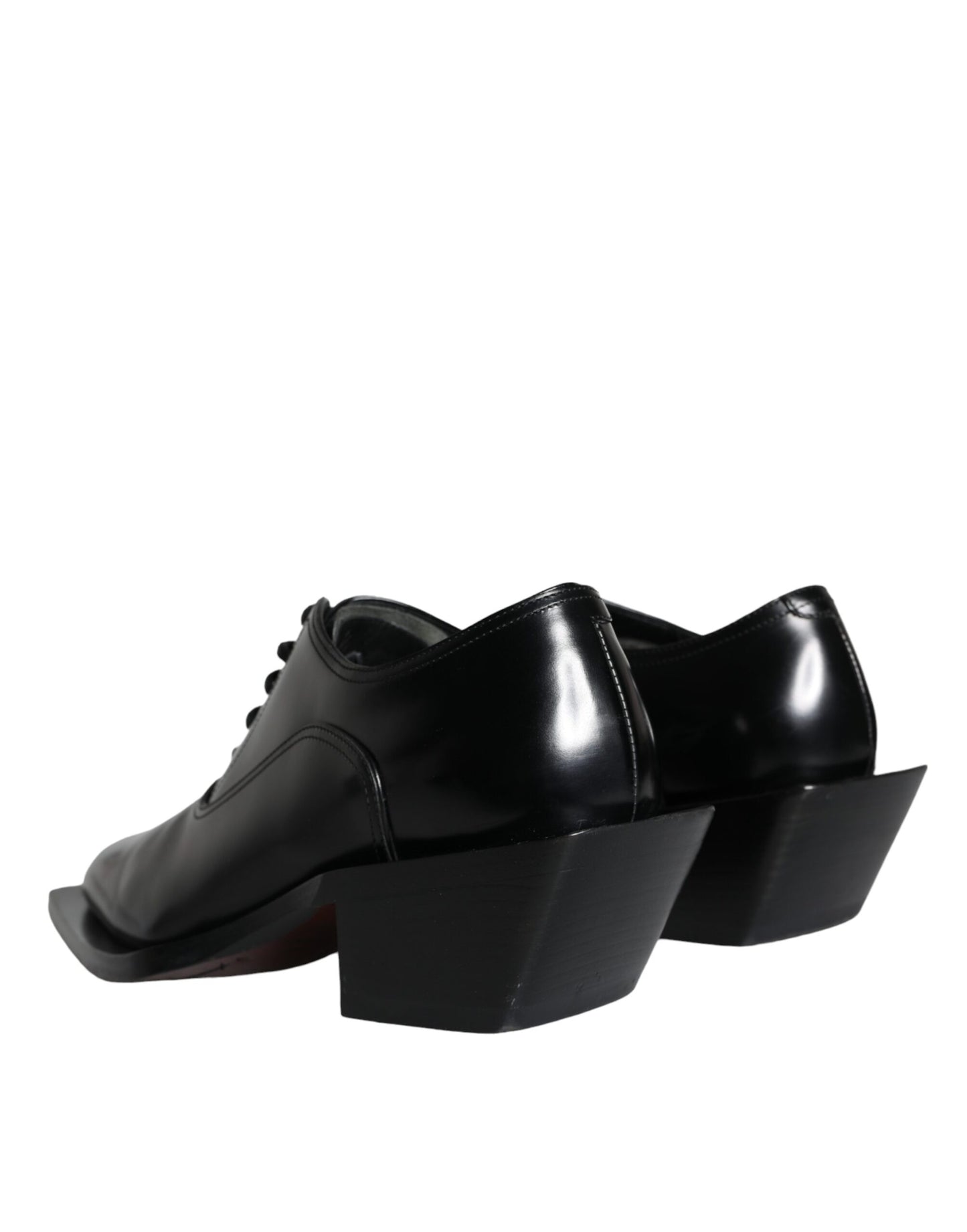 Dolce & Gabbana – Derby-Schuhe aus schwarzem Kalbsleder für Herren