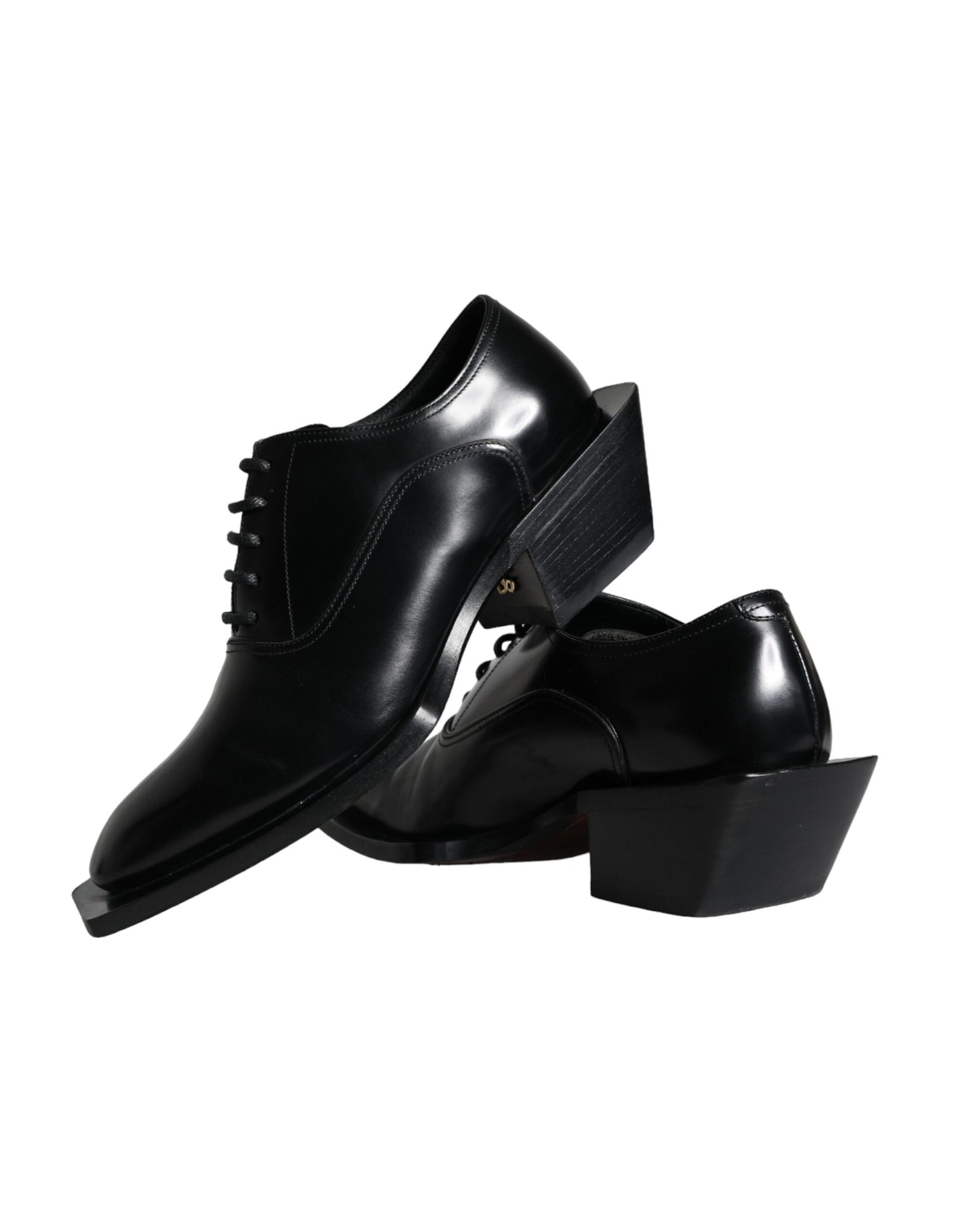 Dolce & Gabbana – Derby-Schuhe aus schwarzem Kalbsleder für Herren