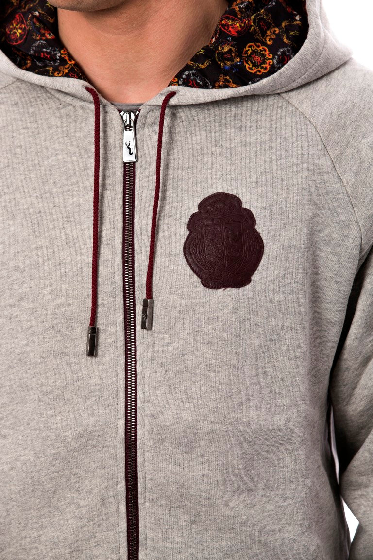 Ensemble di tuta elegante in cotone grigio Billionaire Italian Couture