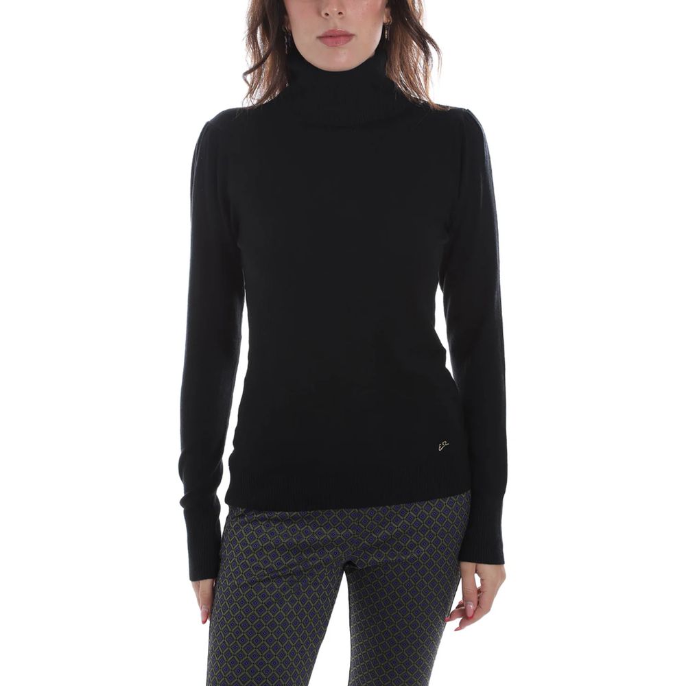 Yes Zee – Schwarzer Viskosepullover