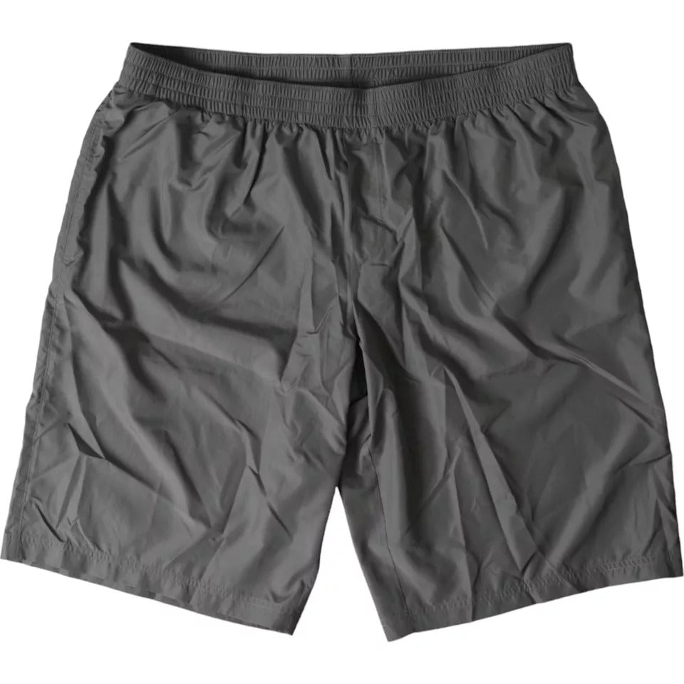 Dolce & Gabbana Dunkelgrau Polyester Beachwear Shorts Bademode Herren