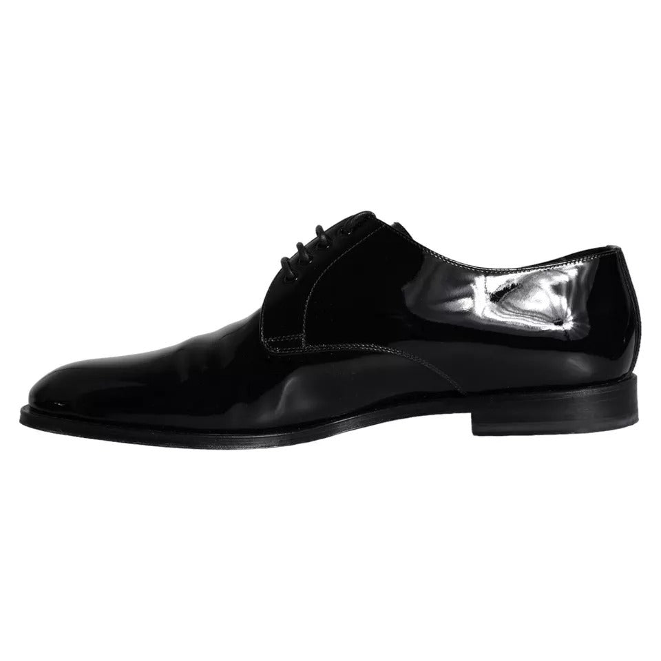 Dolce & Gabbana – Derby-Schuhe für Herren aus schwarzem Kalbsleder