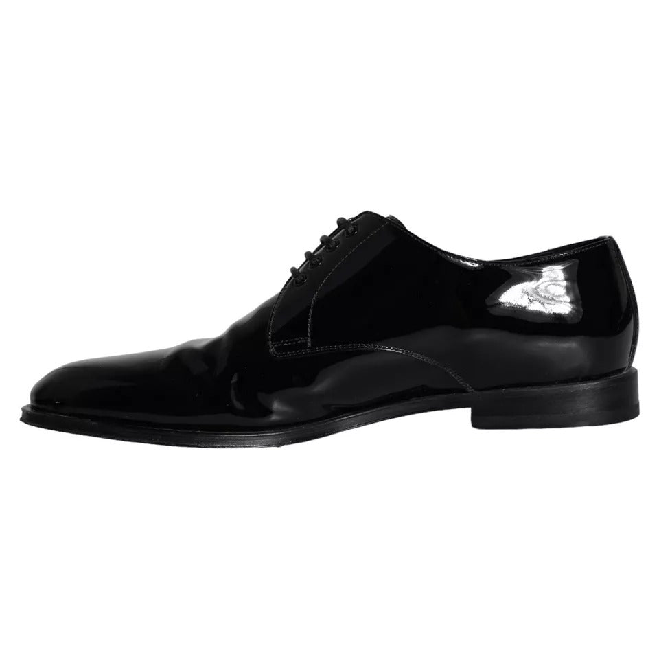 Dolce & Gabbana – Derby-Schuhe für Herren aus schwarzem Kalbsleder