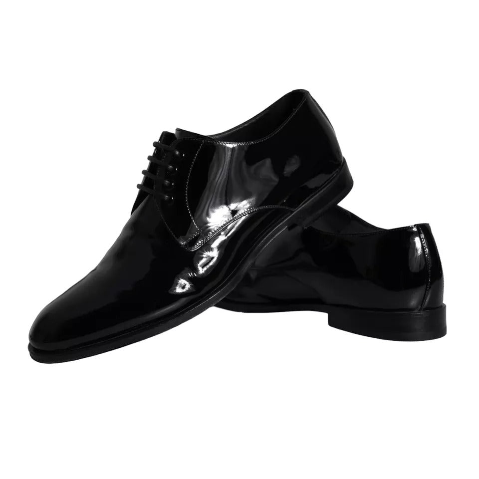 Dolce & Gabbana – Derby-Schuhe für Herren aus schwarzem Kalbsleder