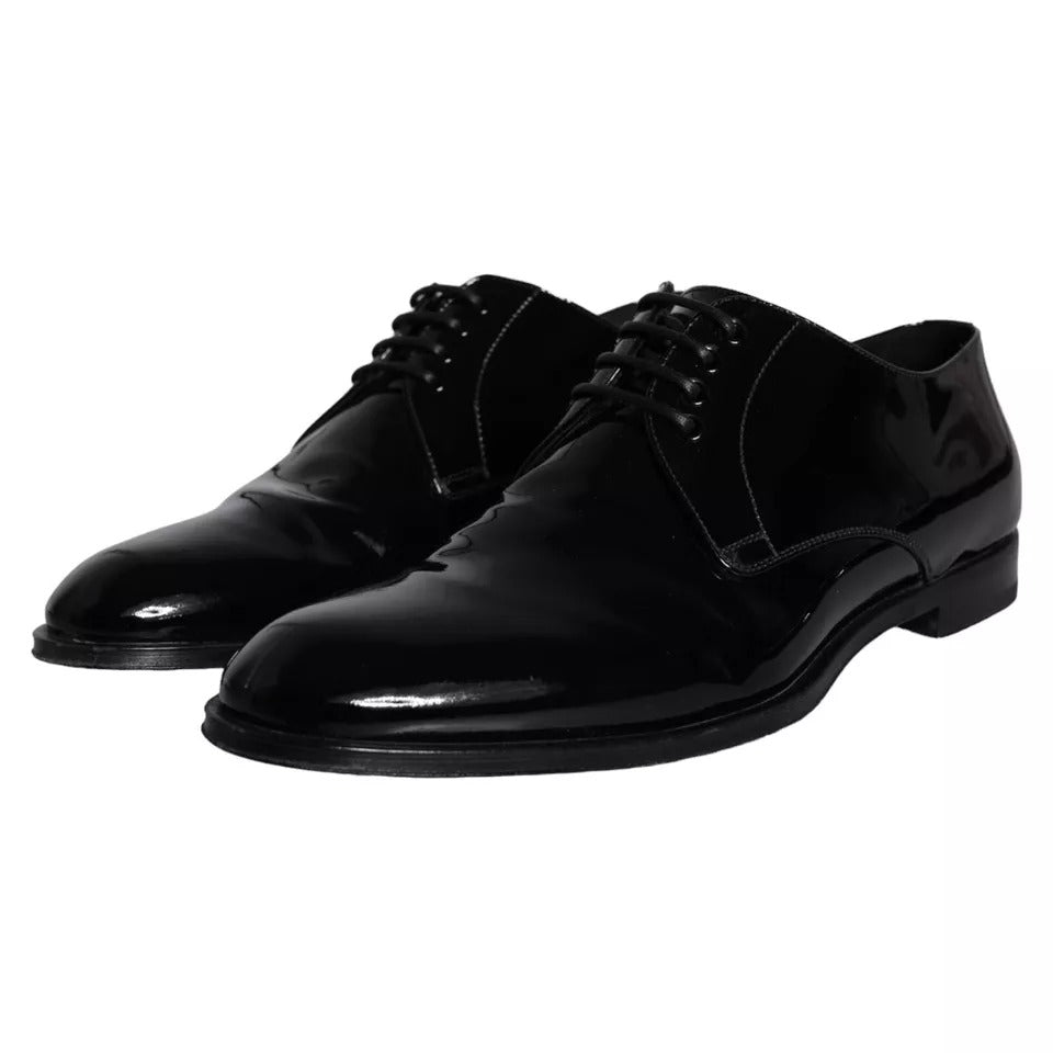Dolce & Gabbana – Derby-Schuhe für Herren aus schwarzem Kalbsleder