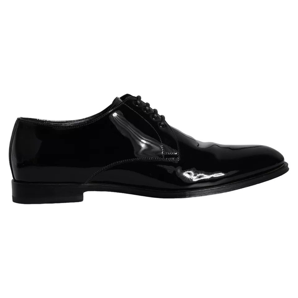 Dolce & Gabbana – Derby-Schuhe für Herren aus schwarzem Kalbsleder