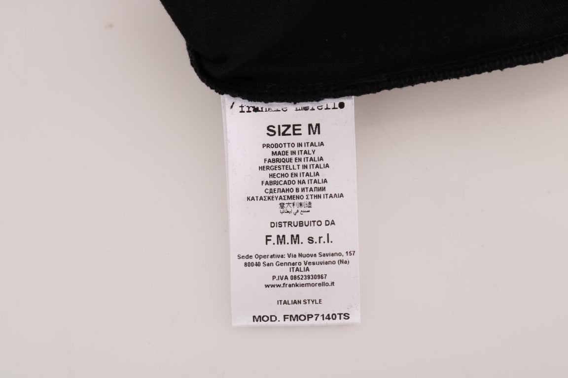 T-shirt girocollo RIDERS in cotone nero