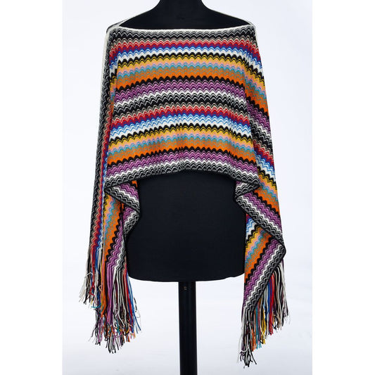 Mehrfarbiger Wollponcho von Missoni