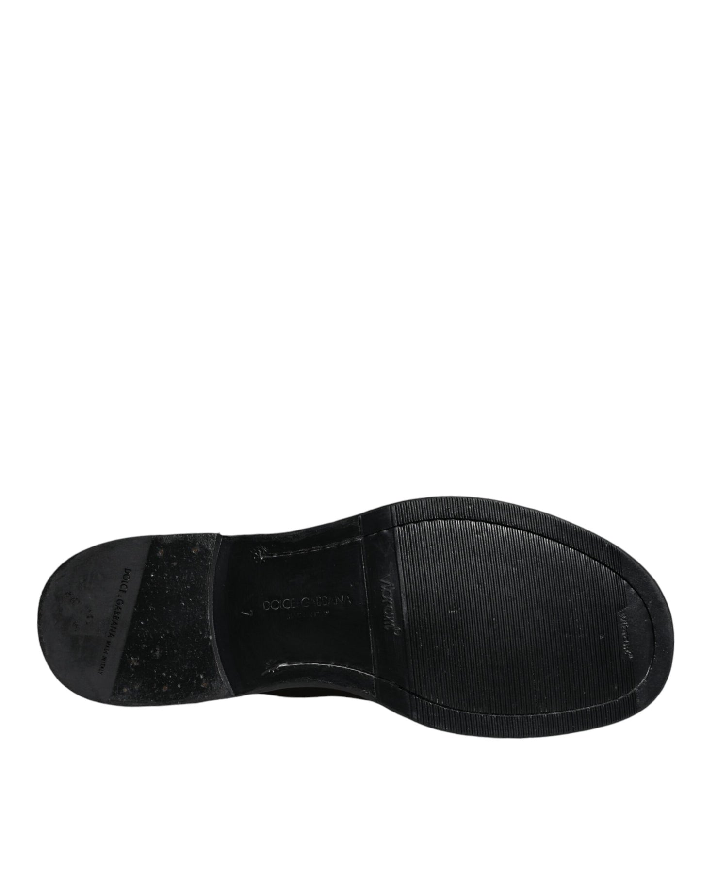 Dolce & Gabbana – Stiefeletten aus schwarzem Pferdeleder mit halbhoher Wadenlänge