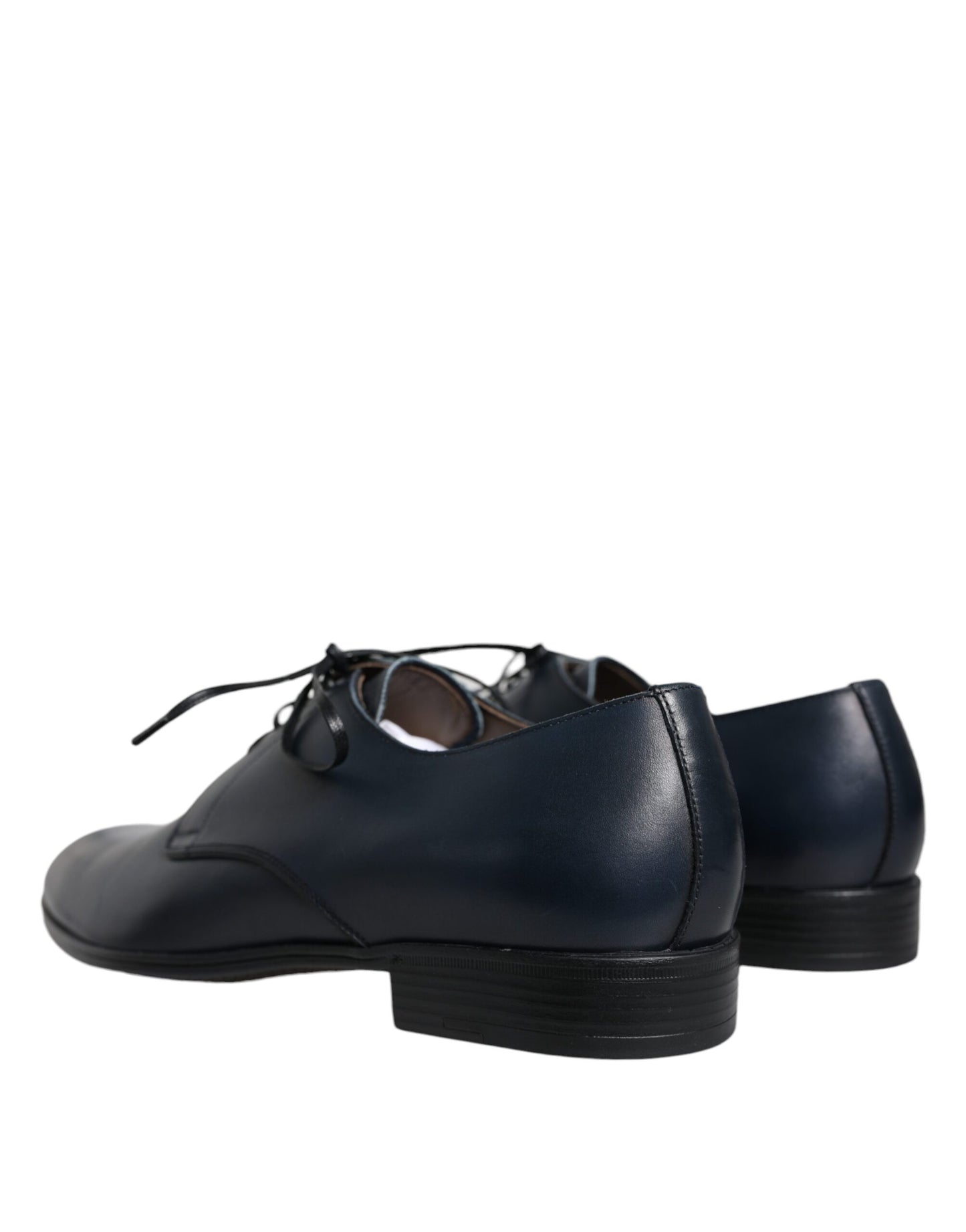 Dolce & Gabbana – Derby-Schuhe aus dunkelblauem Leder