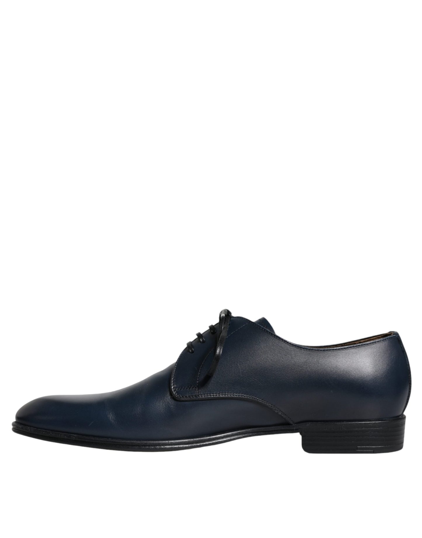 Dolce & Gabbana – Derby-Schuhe aus dunkelblauem Leder