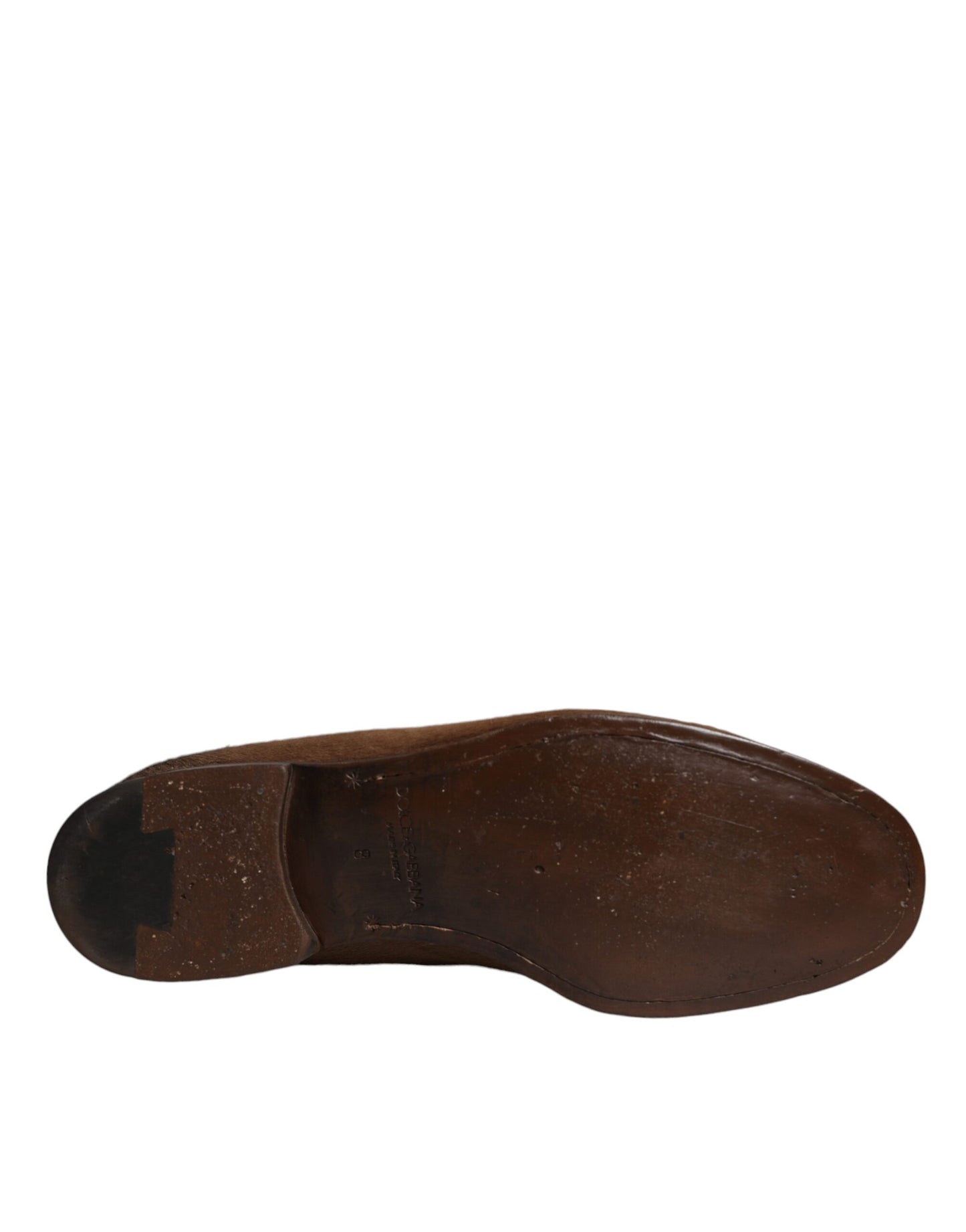 Dolce & Gabbana – Loafer aus Kalbshaarleder in Braun, formelle Schuhe