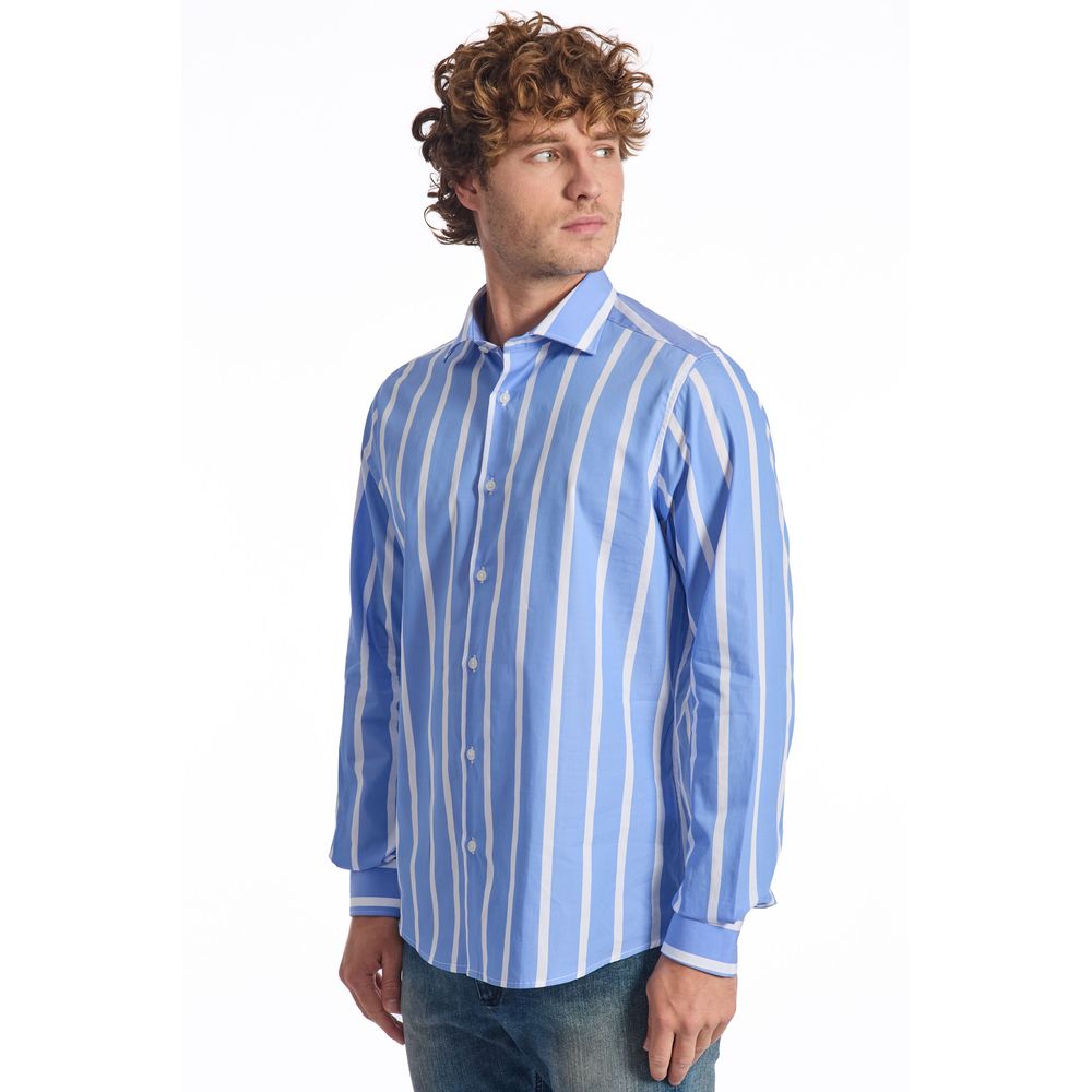Chemise en coton bleu clair Baldinini Trend