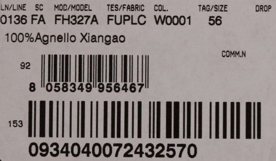 Gorro de piel de cordero Xiangao blanco