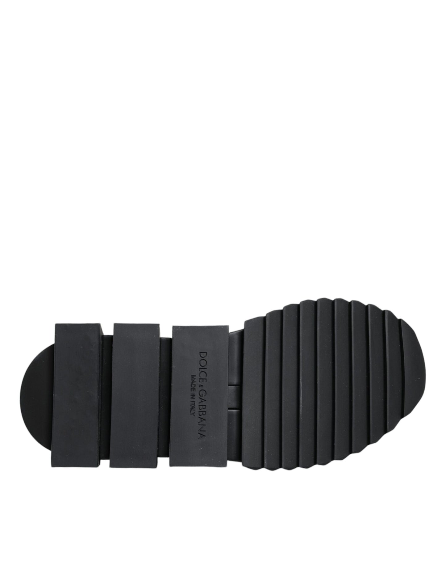 Dolce & Gabbana Schwarze Sorrento Socken Logo Sneakers Schuhe