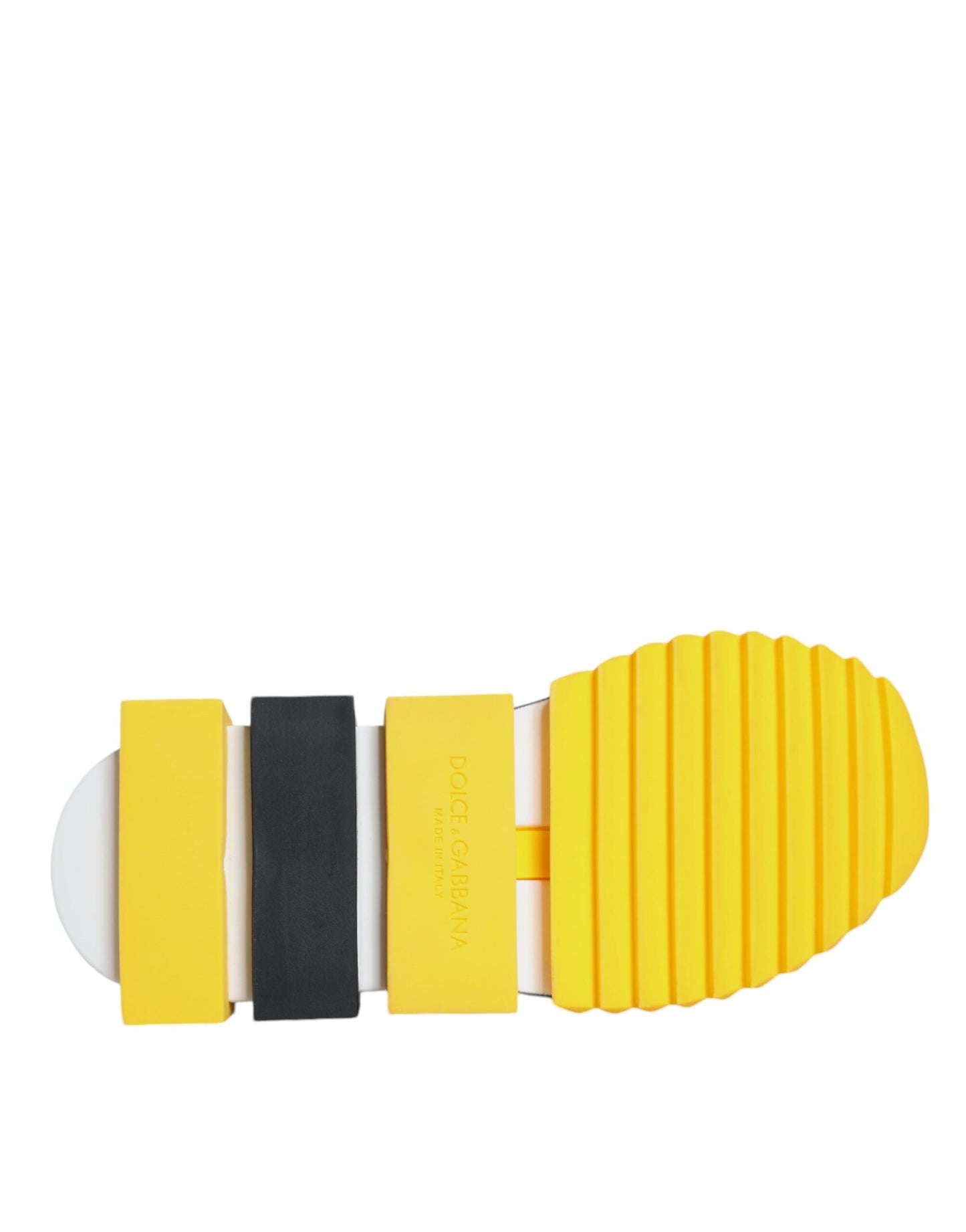 Dolce & Gabbana Gelbe Sorrento Kristalle Low Top Sneakers Schuhe