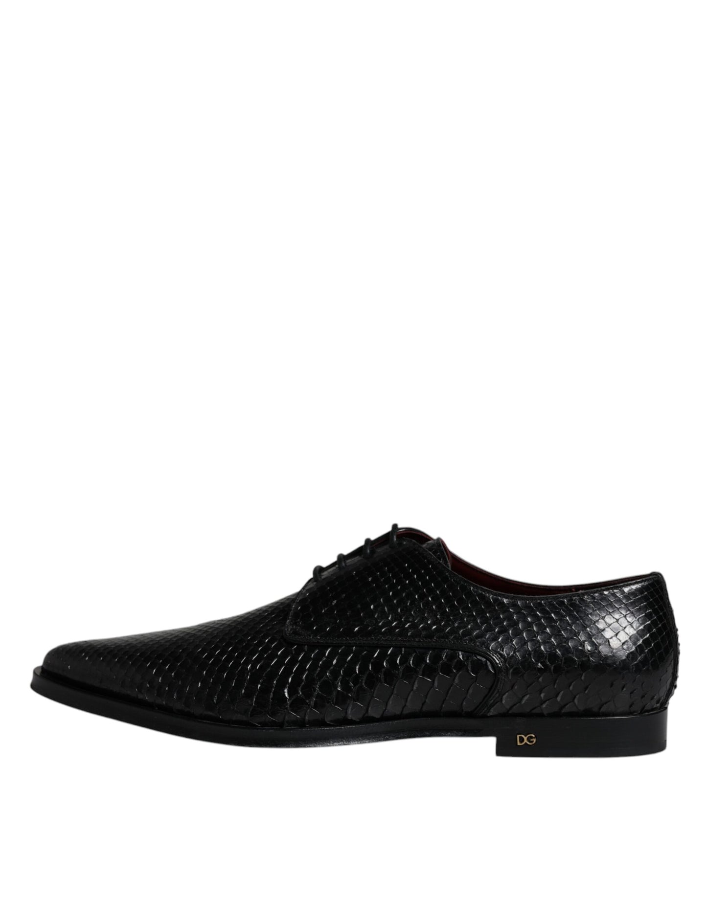 Dolce & Gabbana – Derby-Schuhe aus schwarzem Leder für formelle Anlässe
