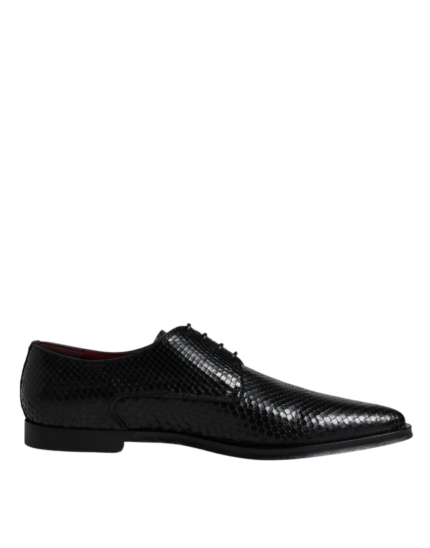 Dolce & Gabbana – Derby-Schuhe aus schwarzem Leder für formelle Anlässe