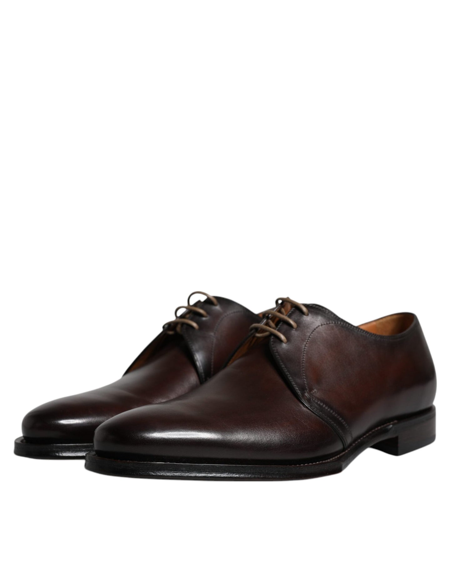 Dolce & Gabbana – Derby-Schuhe aus schwarzem Leder für Herren