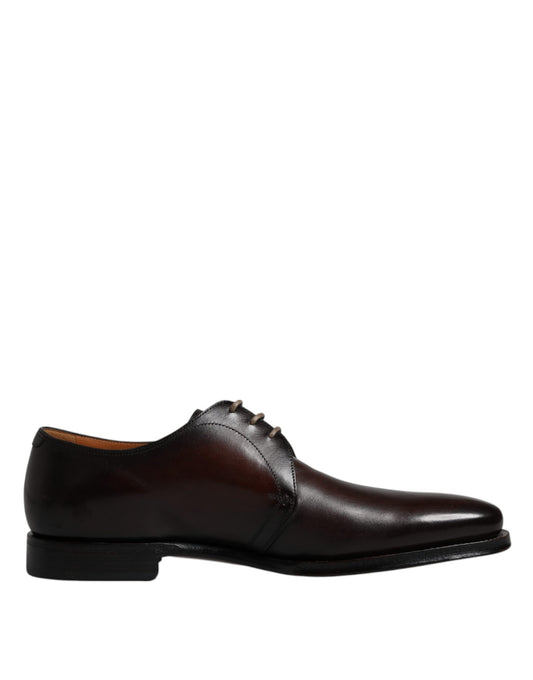 Dolce & Gabbana – Derby-Schuhe aus schwarzem Leder für Herren