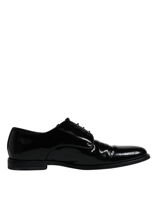 Dolce & Gabbana – Derby-Schuhe aus schwarzem Leder für Herren