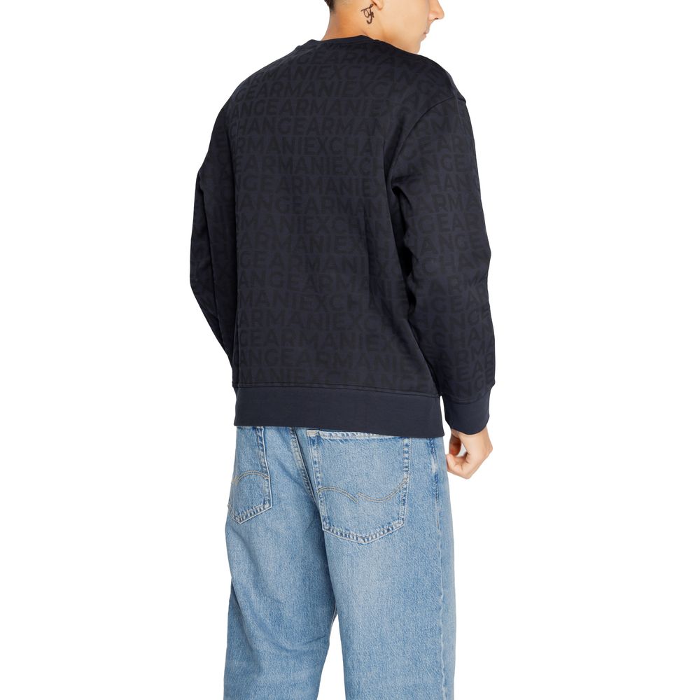 Maglione in cotone blu Armani Exchange