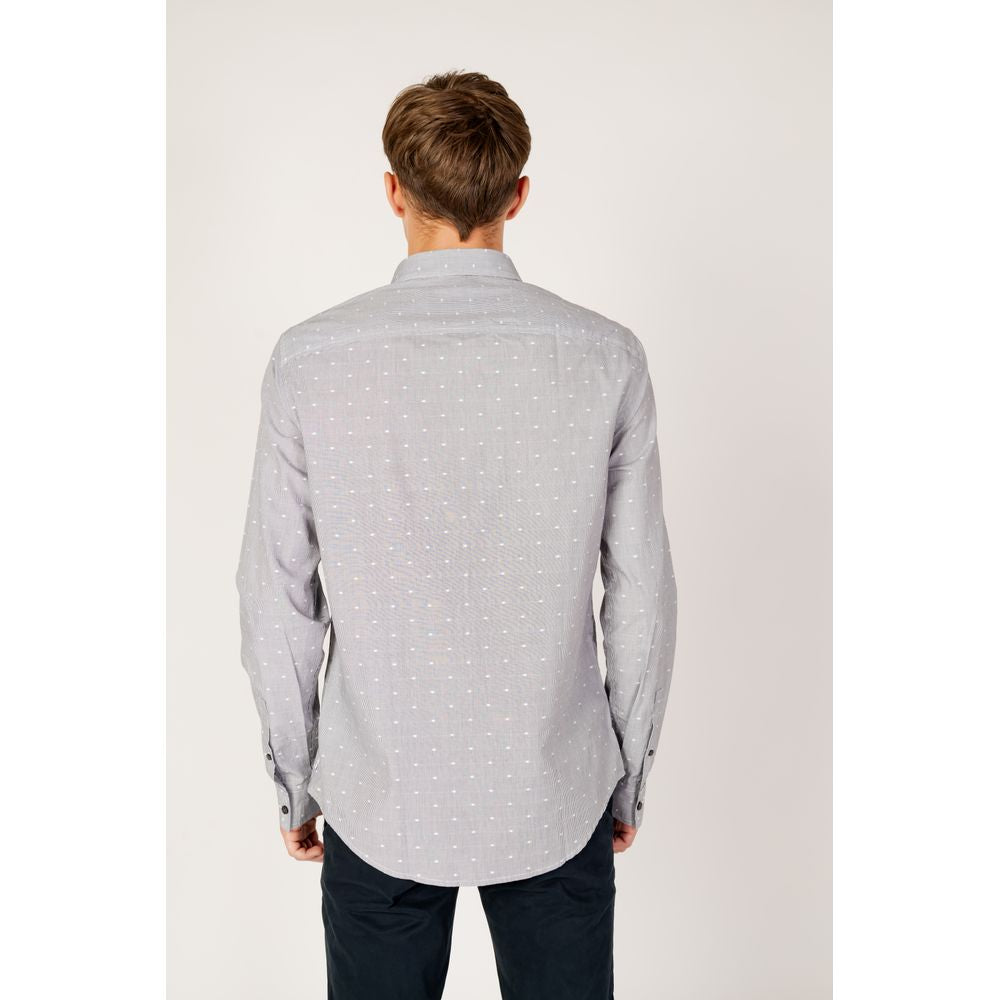 Armani Exchange – Schwarzes Baumwollhemd