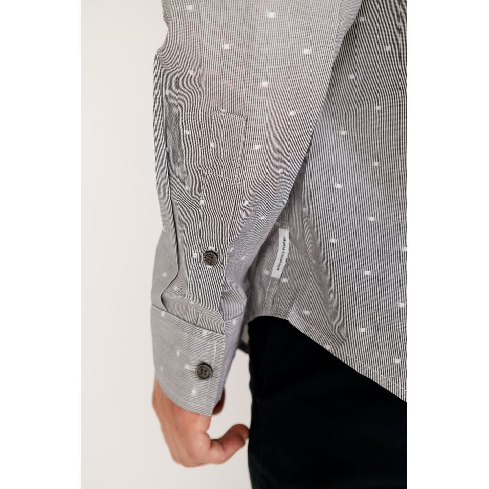 Armani Exchange – Schwarzes Baumwollhemd