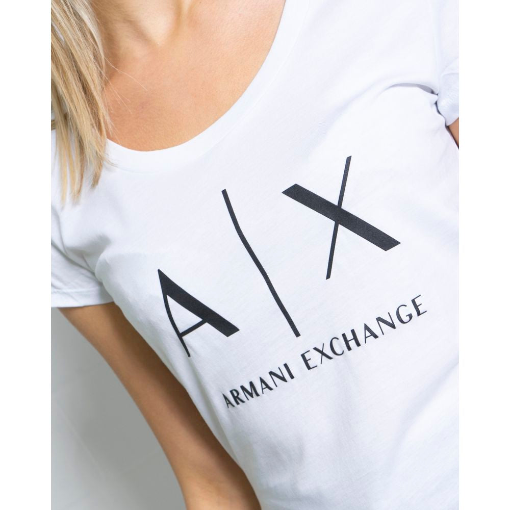 Tops et T-shirt en coton blanc Armani Exchange