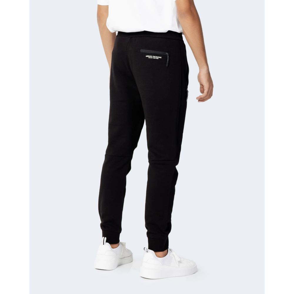 Armani Exchange Black Cotton Joggers Workout Pant