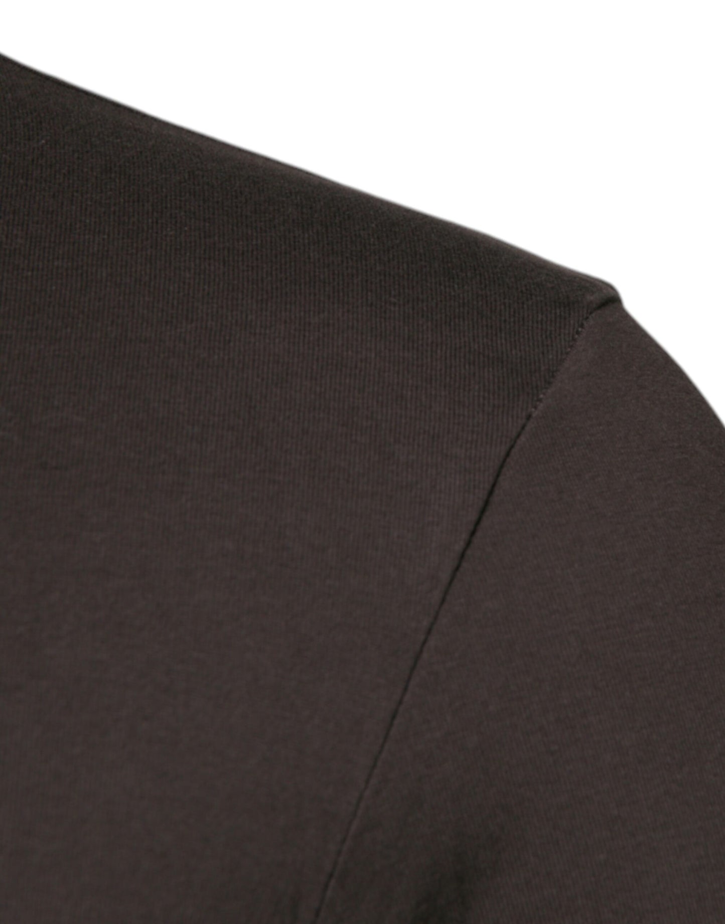 Brauner Pullover mit Rundhalsausschnitt und Logo von Dolce & Gabbana