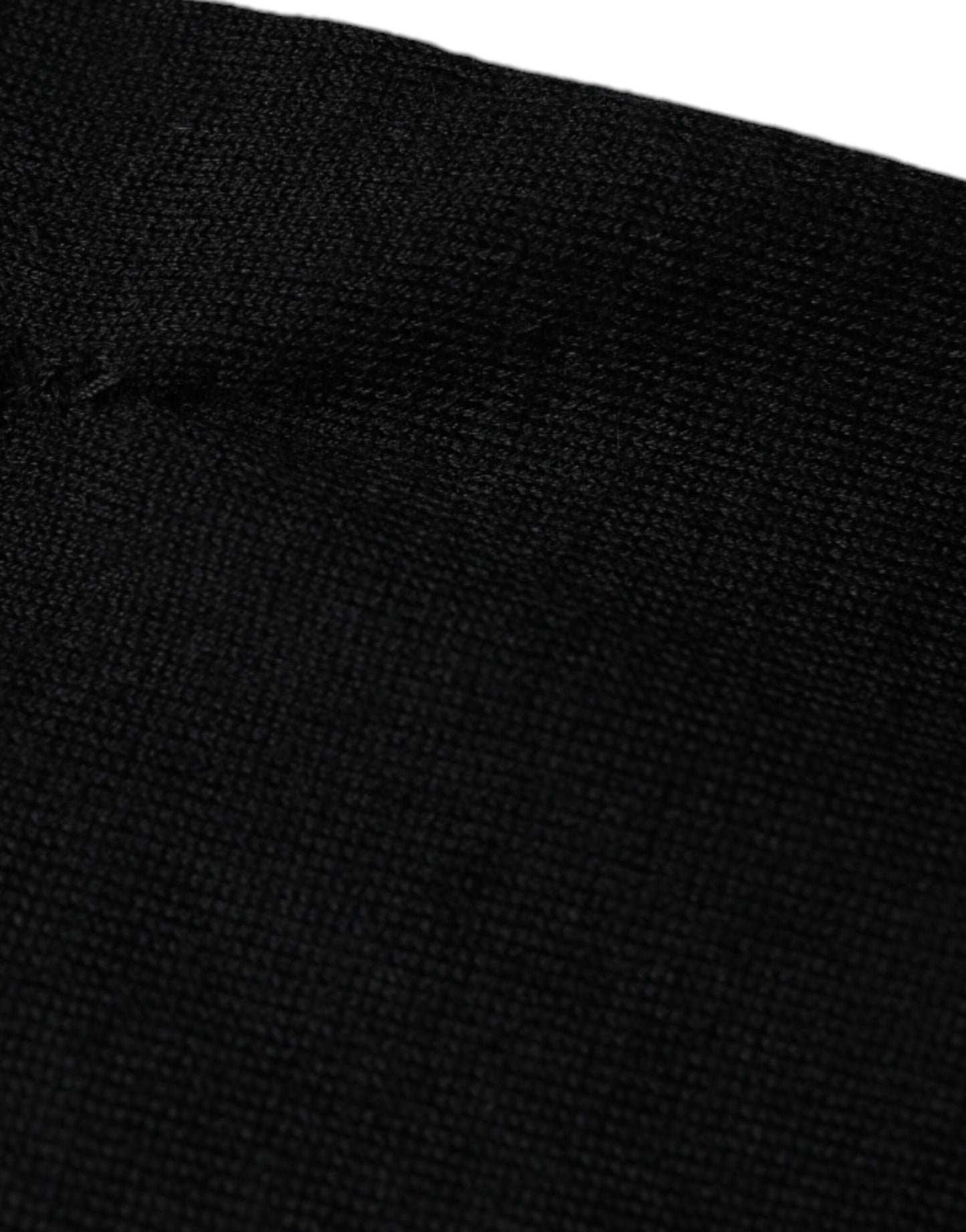 Dolce & Gabbana – Schwarzer Pullover aus Kaschmir mit Rundhalsausschnitt
