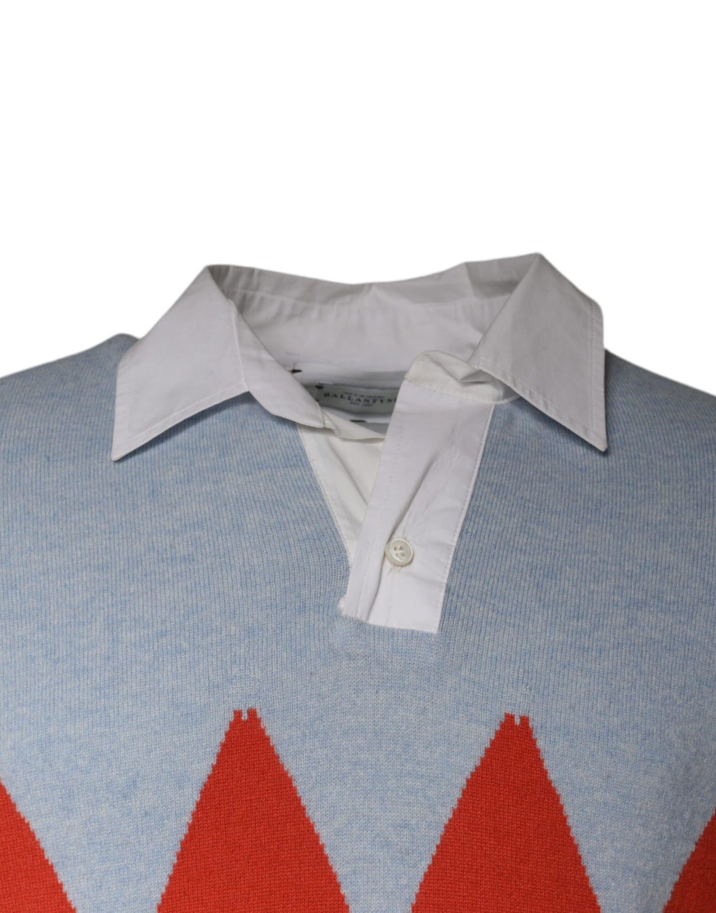 Maglione a maniche lunghe con colletto a motivo multicolore Ballantyne