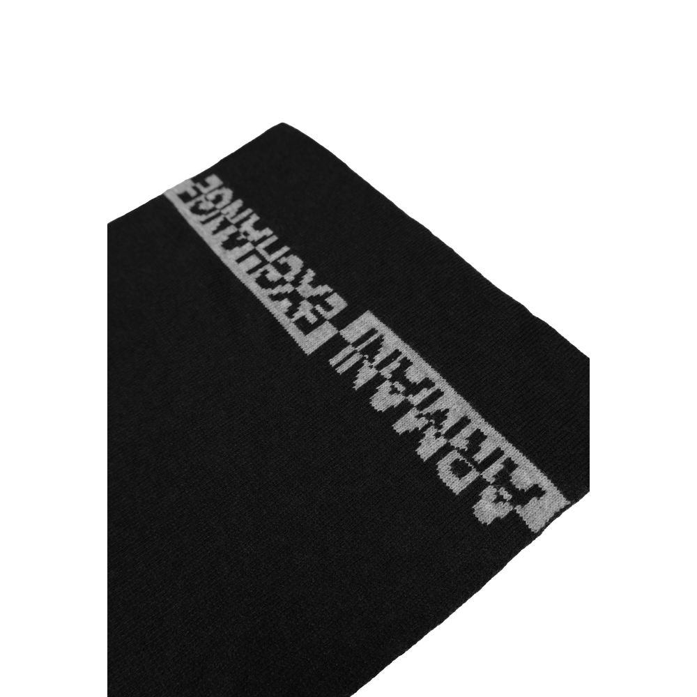 Sciarpa nera in poliammide Armani Exchange