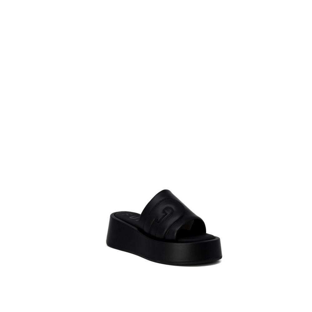 Furla Black Leather Slipper